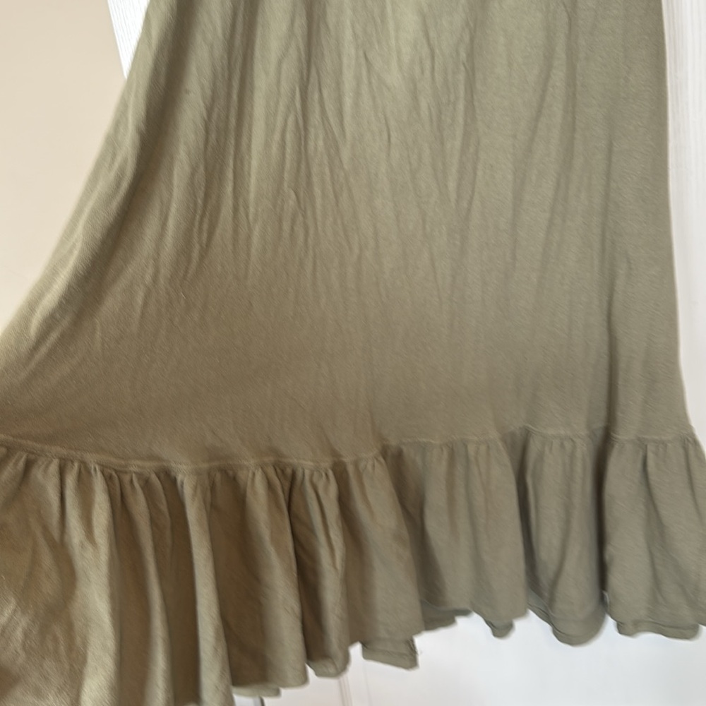 Free People Lynne Midi Dress Laurel Oak / Green Large - Picture 7 of 14